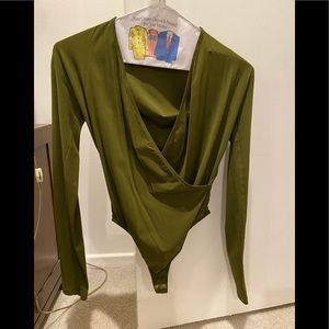 Donna Karan Long Sleeve Bodysuit